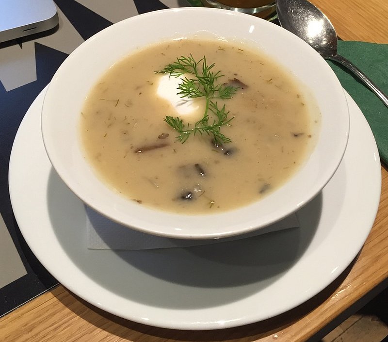 Tschechische Republik: Kulajda (Kartoffel-Pilz-Suppe)